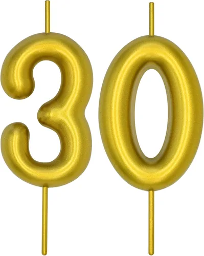Vista 210 de DERVENTA Vela con números de 2.36 pulgadas, decoración perfecta para cumpleaños, brunch, postre, pastel, 1 pieza (número 0 rosa)