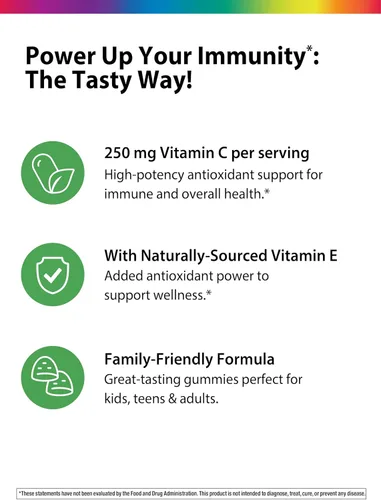 Vista 4 de Rainbow Light – Gummy rodajas de vitamina C, 1