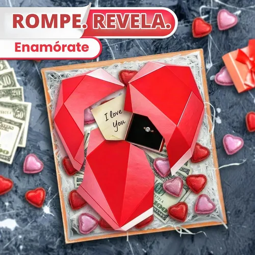 Vista 2 de HYQO - Molde de corazón rompible, silicona con forma de diamante para conchas de chocolate Chocolate Heart Mold for Mousse Cakes & Cheesecake