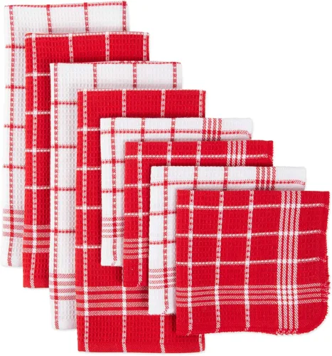 Vista 18 de J&M Home Fashions - Toalla de cocina de algodón con bucles de punto gofre