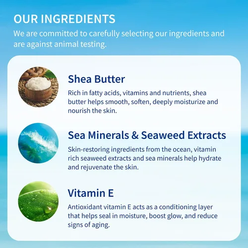 Vista 5 de Inis the Energy of the Sea Loción corporal revitalizante, loción de tamaño de viaje para mujeres y hombres, hidratante corporal con manteca