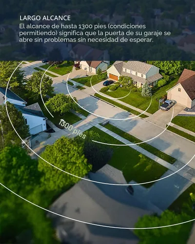 Vista 4 de Chamberlain myQ - Control remoto de puerta de garaje con visera de 3 botones