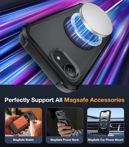 Vista 498 de DIACLARA - Funda transparente compatible con iPhone XR 6.1 pulgadas 2018