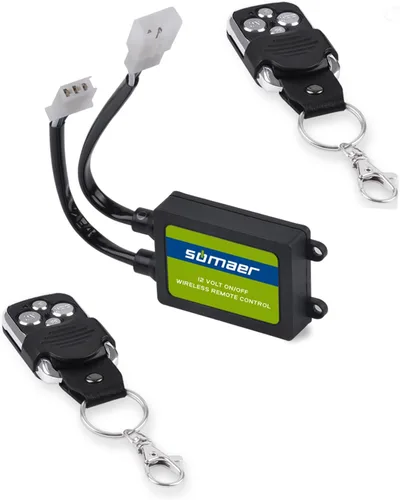 Vista 10 de Kit de arnés de cableado con control remoto inalámbrico para barra de luz LED de 12 V, soporta 1/2 cables, 4 modos