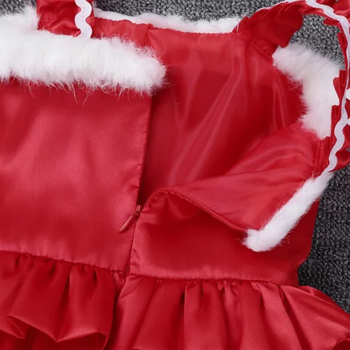 Vista 5 de Agoky Vestido de Navidad para bebés, niñas, con tutú de fiesta