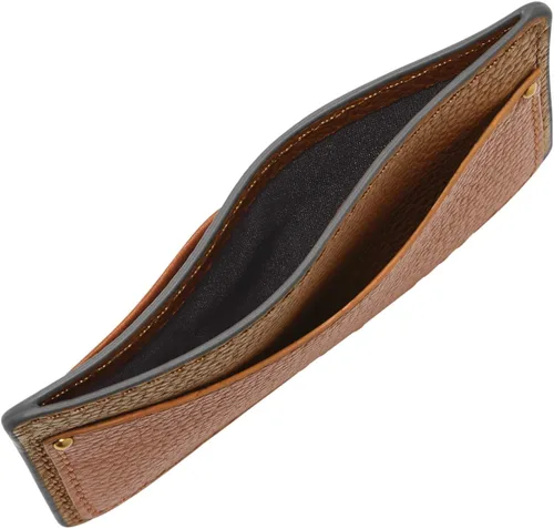 Vista 2 de Fossil Men's Leather Slim Minimalist Card Case Front Pocket Wallet Slim, Minimalist, Card Case, Front Pocket