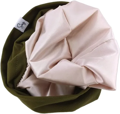 Vista 3 de Gorro de Jersey para Bebés Recién Nacidos Niños y Niñas con Forro de Satén Sedoso Gorros Boina Niños Pequeños Bebés Niños Pequeños Gorros