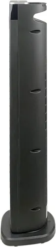 Vista 4 de Good Housekeeping, calefactor de torre oscilante de cerámica para espacio con control remoto, 30 pulgadas, Negro