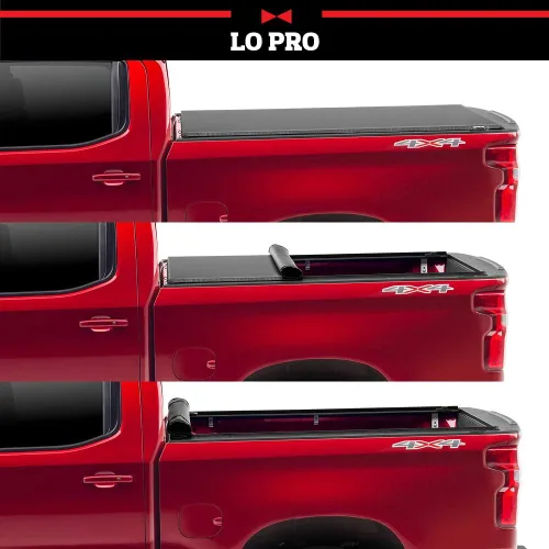 Vista 2 de RealTruck Truxedo Lo Pro - Cubierta tonneau suave enrollable para caja de camioneta 574101 Se adapta a Toyota Tacoma 1995 – 2004 caja de 6 pies