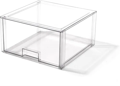 Vista 15 de BINO Cajones de almacenamiento apilables, pequeños - transparentes THE CRATE COLLECTION Contenedores de almacenamiento con cajones