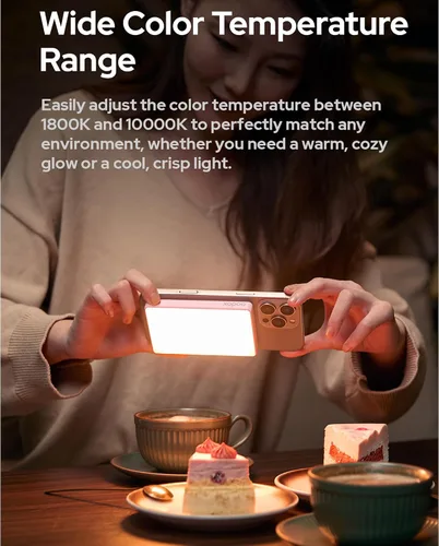Vista 8 de GODOX MA5R - Luz LED RGB para teléfono, carga magnética, mini luces de video en cámara, iluminación para selfie para fotografía/TikTok/Vlog/Video