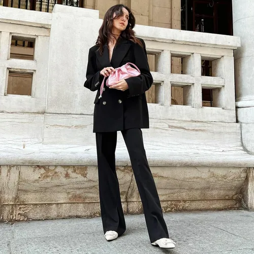 Vista 5 de C.Paravano Zapatos planos de trabajo cómodos de cuero con punta puntiaguda para mujer
