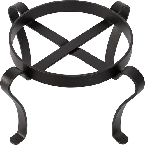 Vista 2 de Achla Designs Soporte para macetas de patio, 8 pulgadas de alto, color negro