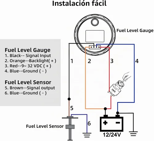 Vista 4 de RUPSE Unidad emisora de combustible para barco, tanque de combustible, unidad de envío de combustible y agua, sensor de nivel de combustible