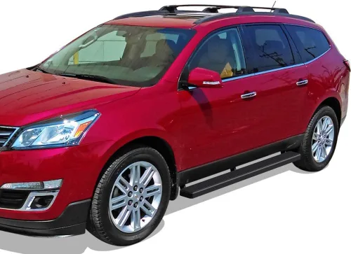Vista 2 de iBoard estribos para Chevy Traverse, GMC Acadia y Buick Enclave, Negro