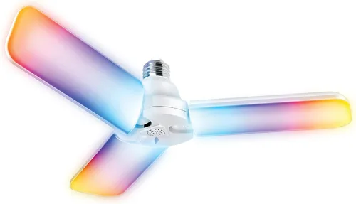 Vista 11 de Feit Electric Panel de luz LED con sensor de movimiento, equivalente a 300 W, panel ajustable de 90°, base estándar E26, CRI 80, 4000 lúmenes