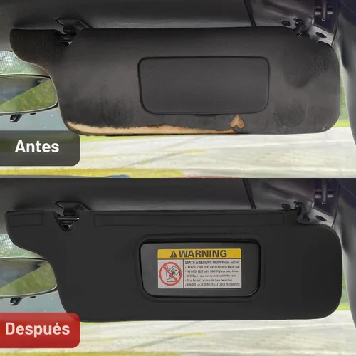 Vista 5 de KBH Funda para Visera de Sol para Ford Mustang 1994-2004, Forro de Cuero de Vinilo, Protector de Visera de Sol para Auto, Lado Izquierdo y Derecho