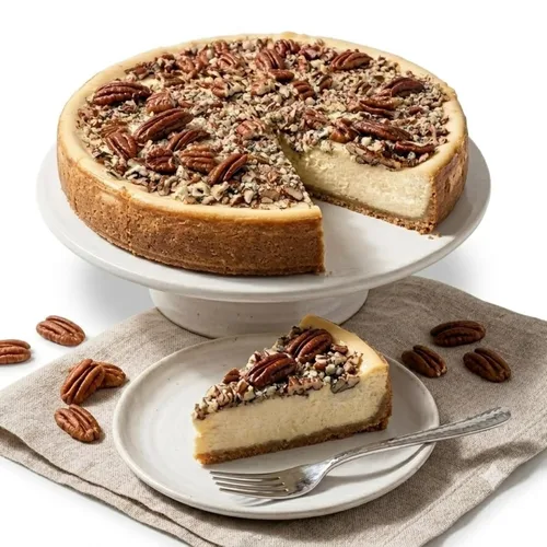 Vista 9 de ANDY ANAND CHOCOLATIER Tarta de queso de almendras sin azúcar de 9 pulgadas Apto para diabéticos, cremoso y increíblemente delicioso con queso