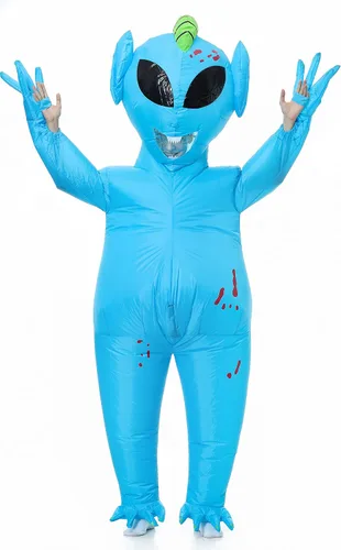 Vista 4 de JYZCOS Disfraz de alienígena inflable para adultos explota Halloween cuerpo completo mono
