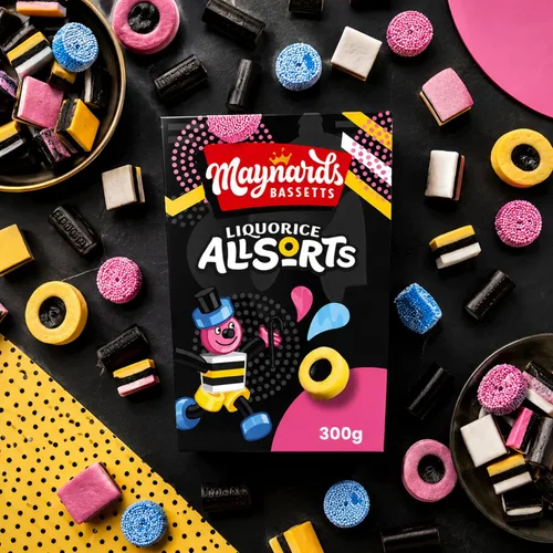 Vista 2 de Maynards Bassetts Regaliz Allsorts - Caja de cartón (12.35 oz)