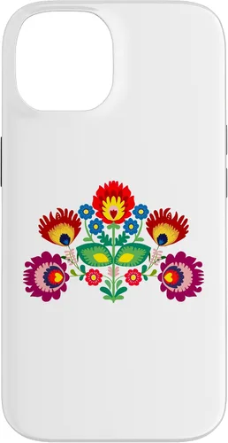 Vista 4 de iPhone 16 Polish Traditional Folk Pattern, Eastern Folklore Case