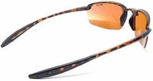 Vista 3 de Maxx 5 TR90 - Gafas de sol de medio marco para todos los deportes con lentes ámbar MAXX5