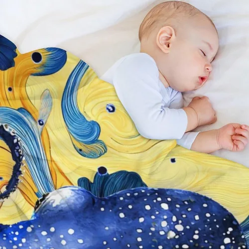Vista 7 de Manta de Pulpo Regalos de Pulpo Oceánico Decoración de Pulpo Imágenes Manta de Tiro para Sofá Sillón Cama Sala de Estar Suave Cálida Acogedora
