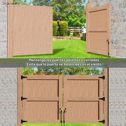 Vista 4 de Perno de caña de servicio pesado de 12 pulgadas, varilla de caída de puerta, herraje extra grueso, pestillo de suelo para cercas de madera, PVC
