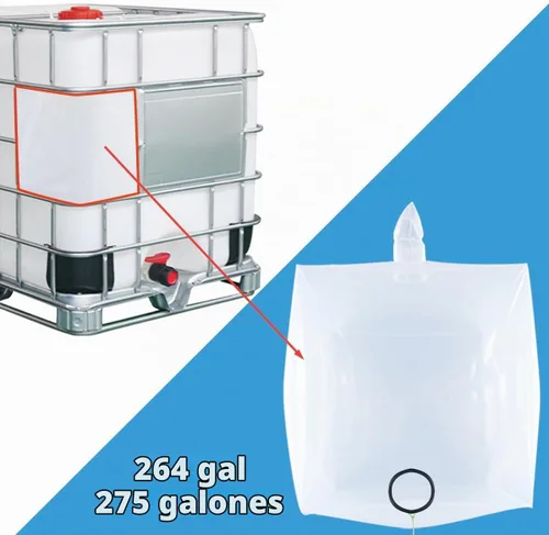 Vista 2 de IBC Tote Accesorios, IBC Tote Liner Bag con salida inferior DN50