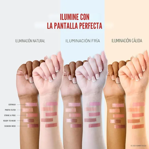 Vista 5 de Runway Rogue LuxGloss Brillo de Labios, Brillo de Labios Rosa Pastel Suave con Brillo y Alto Pigmento, 'Catwalk