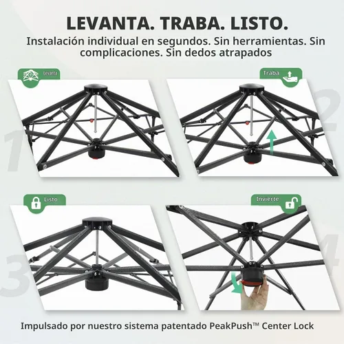 Vista 4 de EAGLE PEAK - Invernadero hexagonal desplegable de 6.6 x 6.6 pies, portátil, para plantas de jardín, para interiores y exteriores, para todo