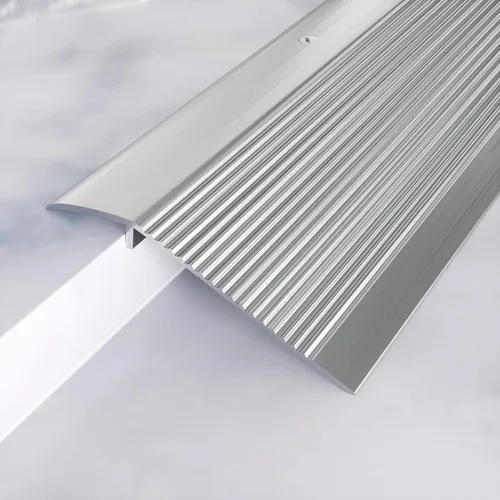 Vista 9 de Tira de transición de piso de metal, umbral de aluminio para puertas, para espacio de 0.4″ a 1.6″, para puertas, azulejos, madera, vinilo Negro
