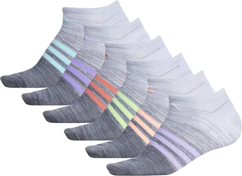 Vista 8 de Calcetines deportivos Adidas Superlite invisibles para mujer (6 pares), Gris, M