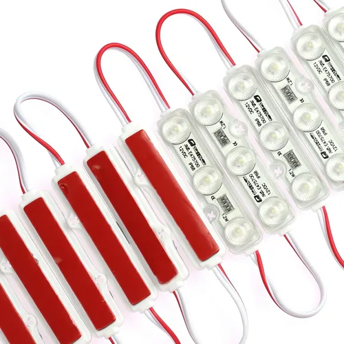 Vista 3 de Q QINGCHEN Módulo LED blanco natural de 4000 K, certificación UL, 25 pies, 50 unidades, cadena DC12V 1.2 W, luz decorativa impermeable para letreros