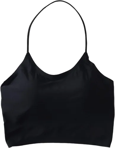 Vista 4 de Sujetador de mujer sin espalda Halter Crop Top acolchado sujetadores deportivos soporte ligero tiras sexy entrenamiento Tank Bras mujeres