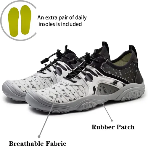 Vista 2 de Zapatos de agua para hombre y mujer, secado rápido, descalzos, para playa, Brook, atléticos, deportivos, para navegar, surf, senderismo, yoga, uso