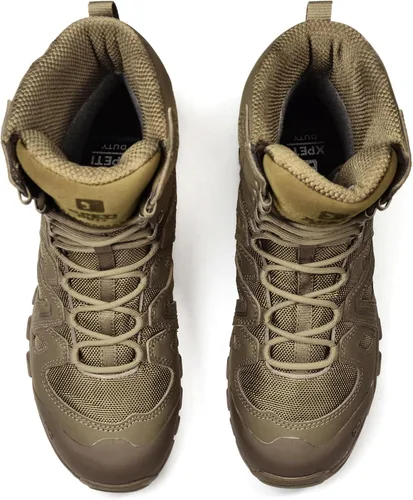 Vista 6 de XPETI Botas tácticas impermeables X-FORCE 8" para hombre Coyote