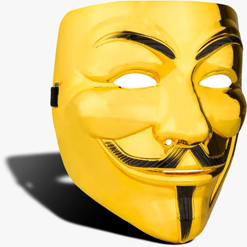 Vista 11 de Diximus - Máscara de V for Vendetta, máscara anónima de Guy Fawkes para Halloween, máscara de hacker