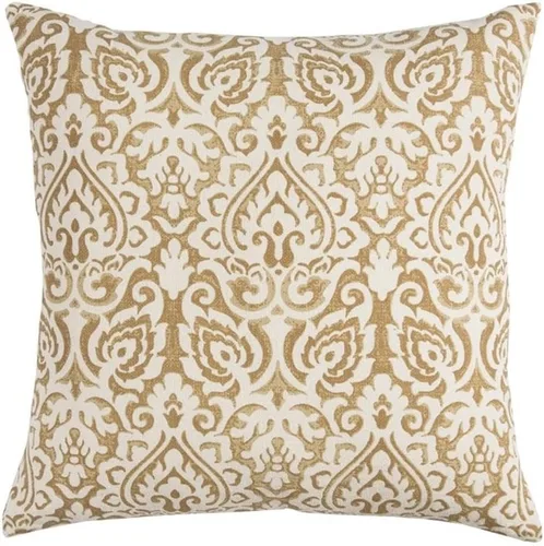 Vista 4 de Rizzy Home T10482 Almohada decorativa de relleno de plumón 22 x 22 pulgadas gris/neurtral