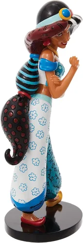 Vista 4 de Enesco Disney by Romero Britto Aladdin Jasmine Figurilla, 7.87 pulgadas, multicolor