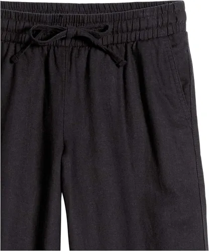 Vista 5 de Tienda Essentials Women's Linen Blend Drawstring Wide Leg Pant (Available in Plus Size)