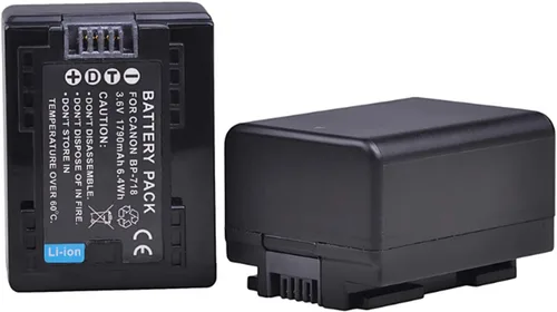 Vista 4 de Paquete de baterías para videocámara Canon VIXIA HF R300 R400 R500 HD
