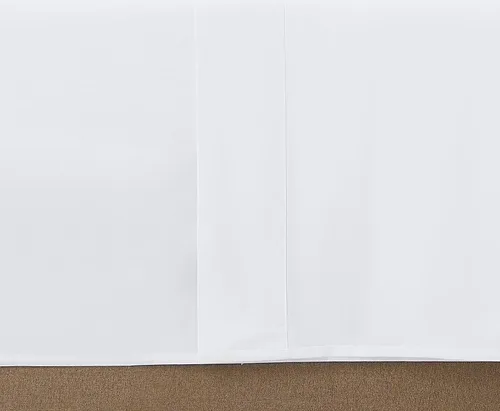 Vista 5 de Linen Closet Juego de sábanas de algodón Supima de 800 hilos, 4 piezas, tamaño matrimonial, blanco ártico