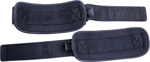 Vista 6 de Correas de tobillo para máquinas de cable con doble anillo en D, puños de neopreno premium ajustables para mejorar piernas, abdominales y glúteos