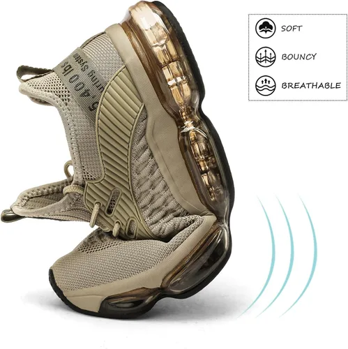 Vista 4 de Zapatos deportivos para hombre con amortiguación de aire, ideales para correr, tenis, caminar, gimnasio y trotar