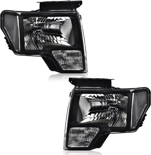 Vista 12 de G-PLUS Conjunto de faros, compatible con Ford F150 2009 2010 2011 2012 2013 2014 (no compatible con estilo LED, solo se ajusta sin estilo LED)