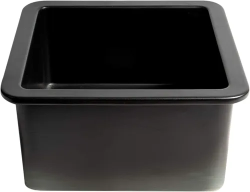 Vista 7 de ALFI brand ABF1818S-BM - Fregadero de cocina, negro mate