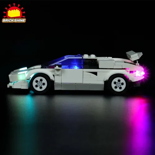 Vista 3 de Kit de luces GC para Lego® Speed Champions Lamborghini Countach 76908 (Lego Set no incluido) (Classic)