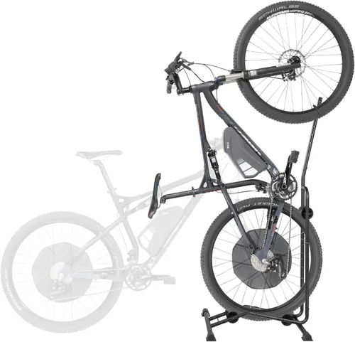 Vista 10 de CyclingDeal Soporte de Bicicleta para Piso - Soporte de Bicicleta Vertical y Horizontal - Soporte de Almacenamiento de Bicicletas - Soporte
