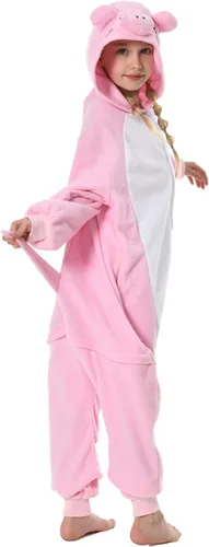 Vista 3 de GONAAP Unisex Animal Onesie Pajamas Kids One Piece Cosplay Outfits Costumes For Girls Costumes